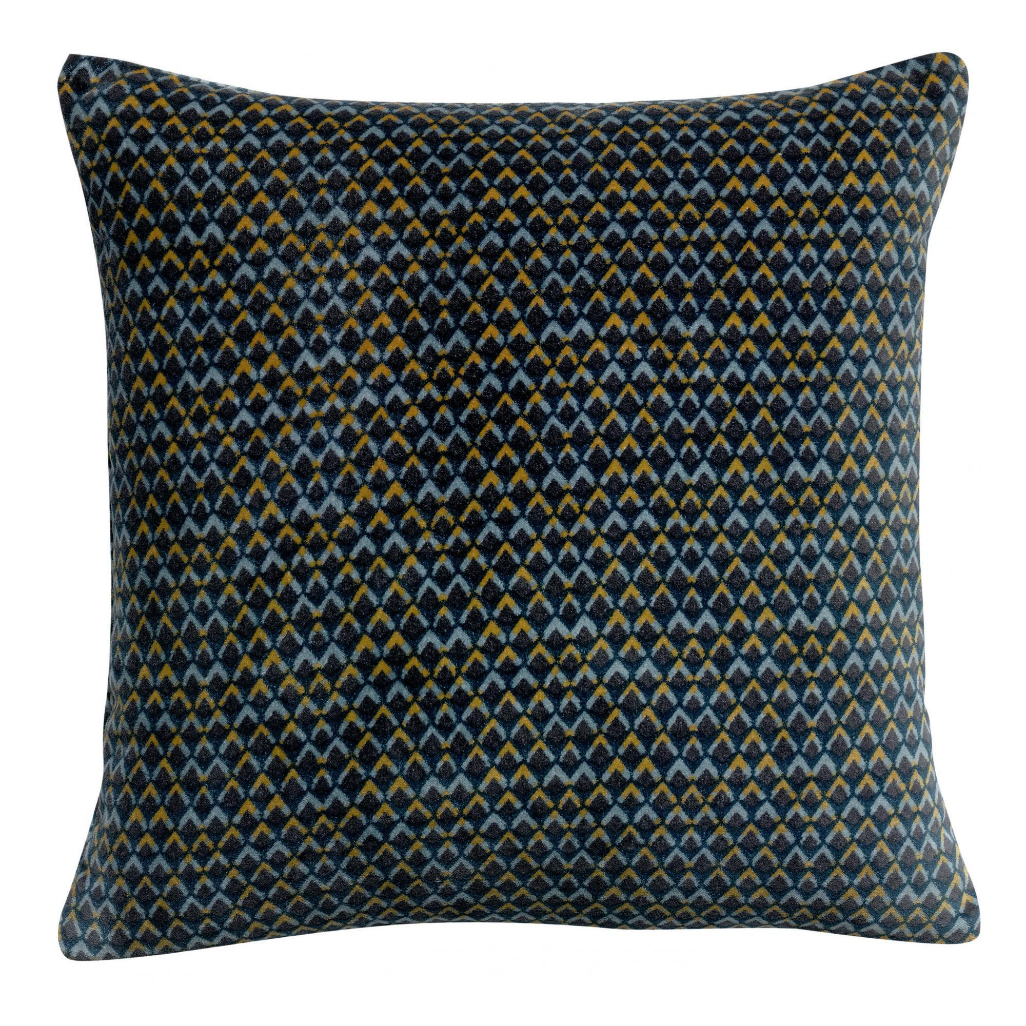 KISSEN Vera tintenblau 45 x 45 cm - Dunkelblau, Textil (45/45cm) - Vivaraise
