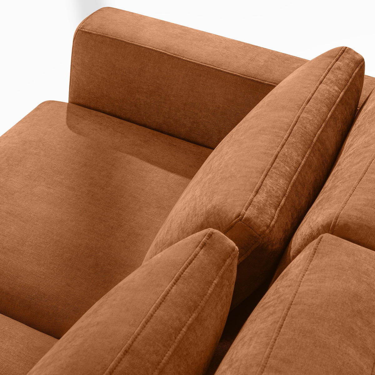 ECKSOFA rechts VERUS - Rot, Holz/Holzwerkstoff (297/248cm) - KONSIMO®