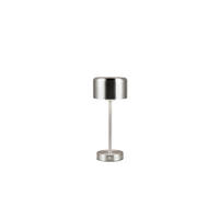 TISCHLAMPE JEFF - Grau - 12.6/12.6/30 cm - Silberfarben, Metall (12.6/12.6/30cm) - Trio Leuchten
