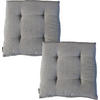 STUHLKISSEN 2er Set New Wave - Taupe, Textil (40/40/4cm) - Yve! decoration