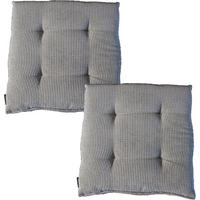 STUHLKISSEN 2er Set New Wave - Taupe, Textil (40/40/4cm) - Yve! decoration