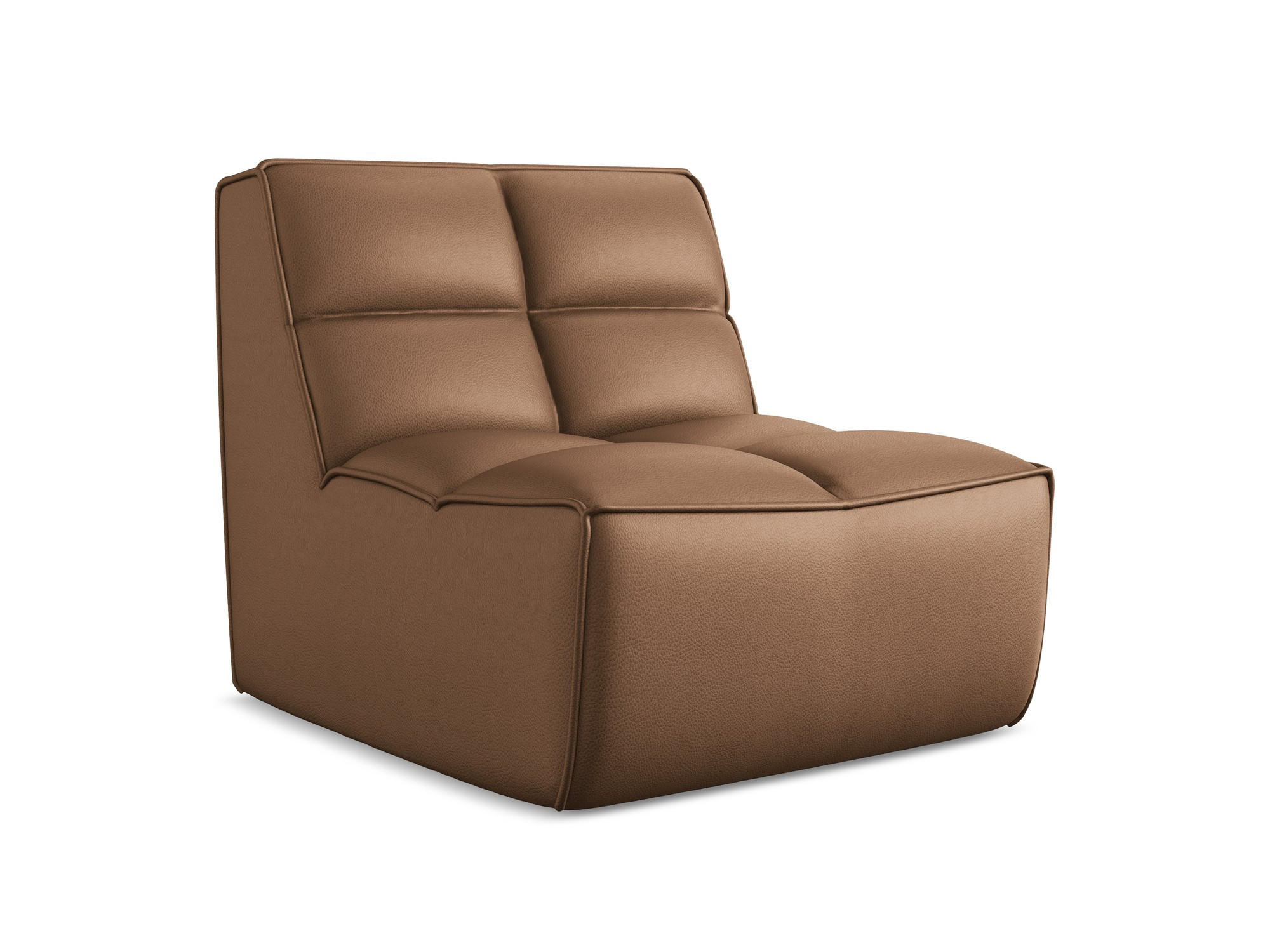 SESSEL Kunstleder Braun - Lila/Schwarz, Leder/Kunststoff (80/75/93cm) - Makamii