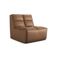 SESSEL Kunstleder Braun - Lila/Schwarz, Leder/Kunststoff (80/75/93cm) - Makamii