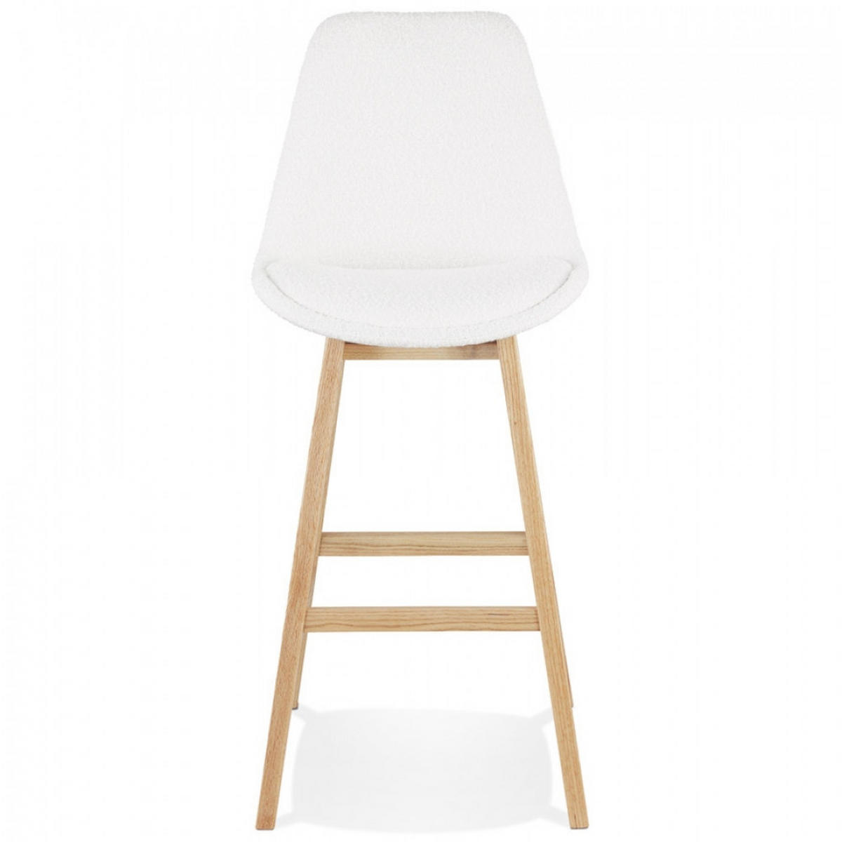 BARHOCKER Weiß 48x112x56cm - Weiß, Holz/Textil (48/112/56cm) - AlterEgo