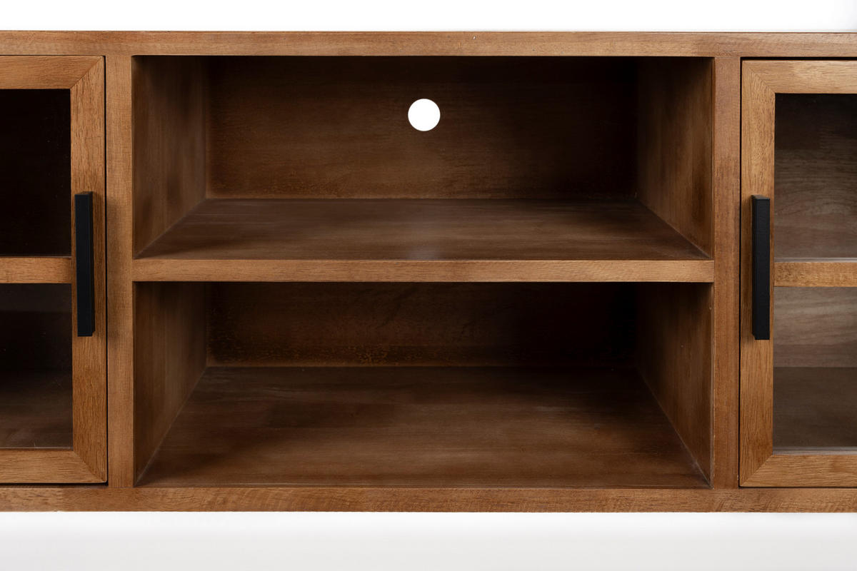 BEISTELLTISCH Yaz - Braun - 38/150/55 cm - Braun, Holz (38/150/55cm)