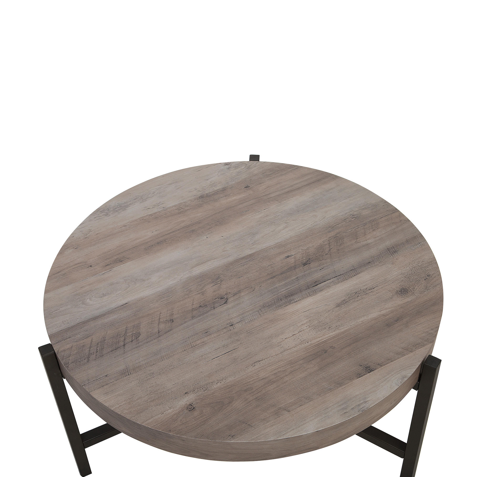 COUCHTISCH heller Holzfarbton 70 cm Bonita - Hellbraun/Schwarz, Holzwerkstoff (70/70/42cm) - Beliani