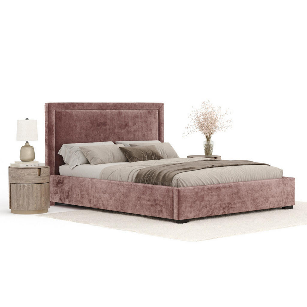 Thumbnail - Maison de Reve Polsterbett, Pink, Textil, Buche, Kiefer, 180x200 cm, Oeko-Tex® Standard 100, FSC 100%, Made in EU, Schla...