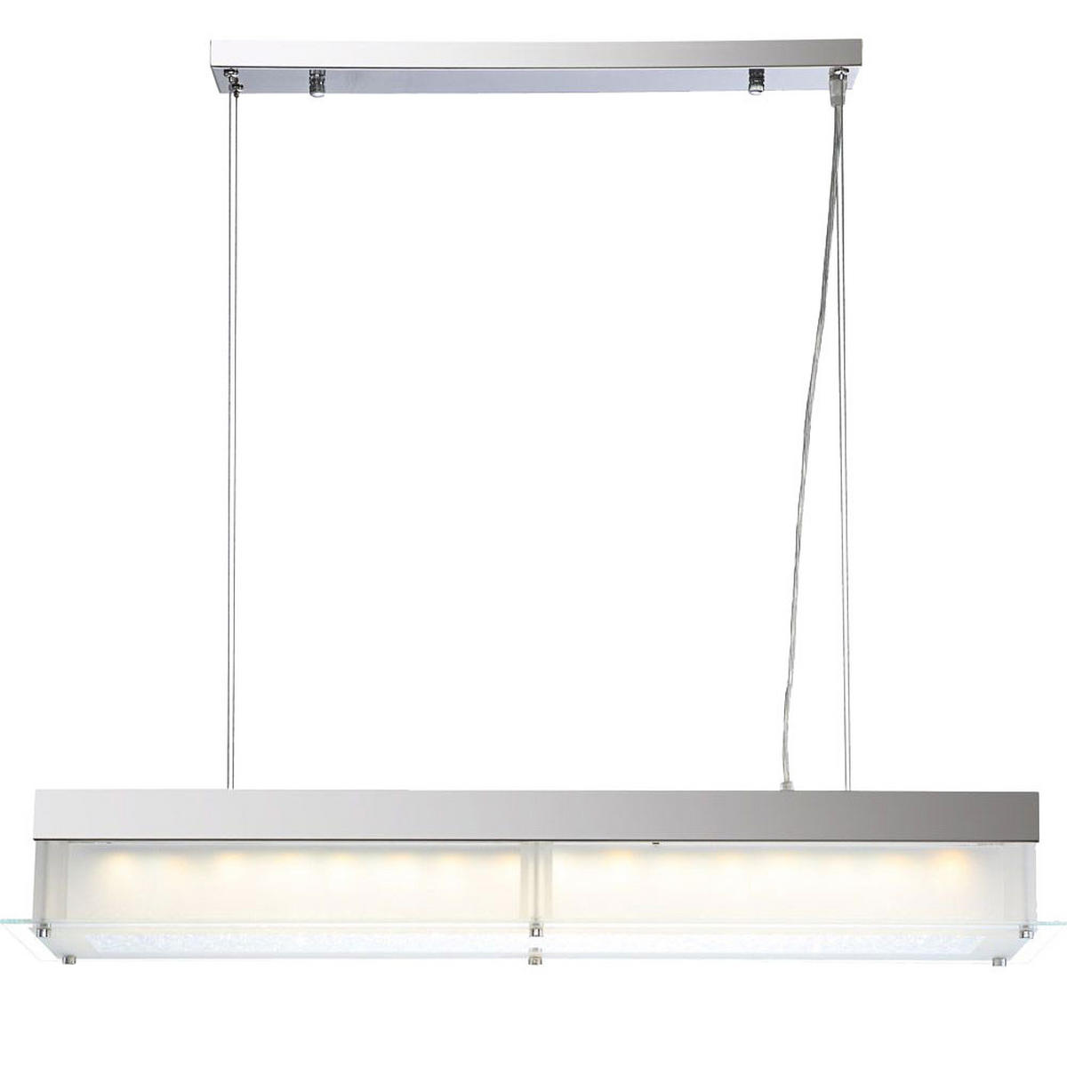 LED HÄNGELEUCHTE Chrom Silber SOKRATES - Silberfarben, Glas (80/20/93cm) - Globo Lighting