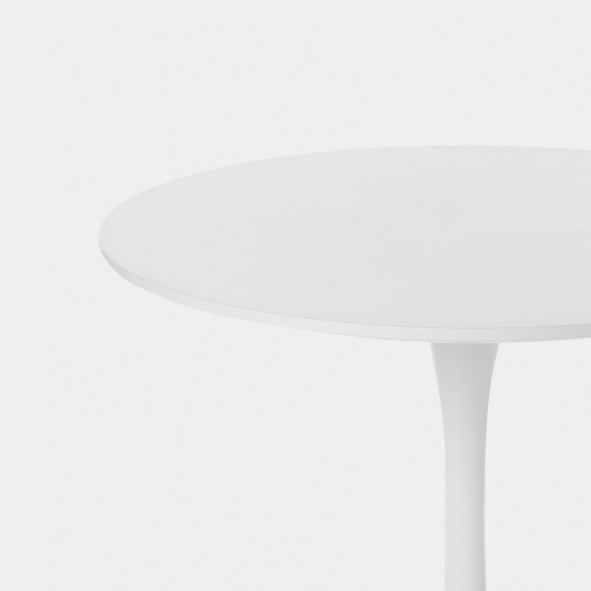 ESSTISCH Cory Weiß 80 cm x 73 cm - Weiß, Holzwerkstoff (80/80/73cm) - Klast Home