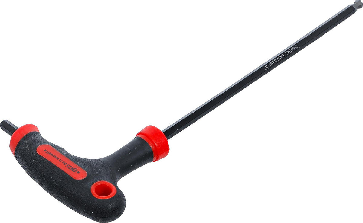 SCHRAUBENDREHER MIT T-GRIFF UND SEITLICHER KLINGE | INNENSECHSKANT / - Multicolor, Kunststoff/Metall (1/1cm) - BGS technic