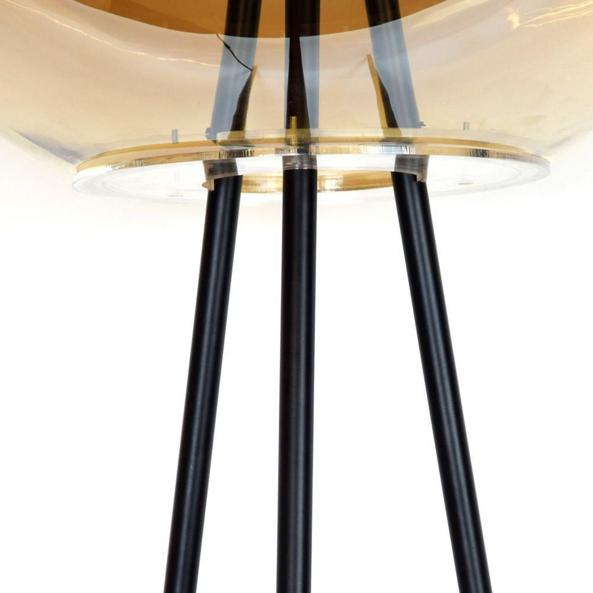 STSTEHLAMPE Orb Tripod Braun Ø 40cm - Braun, Glas (40/40/160cm) - s.luce