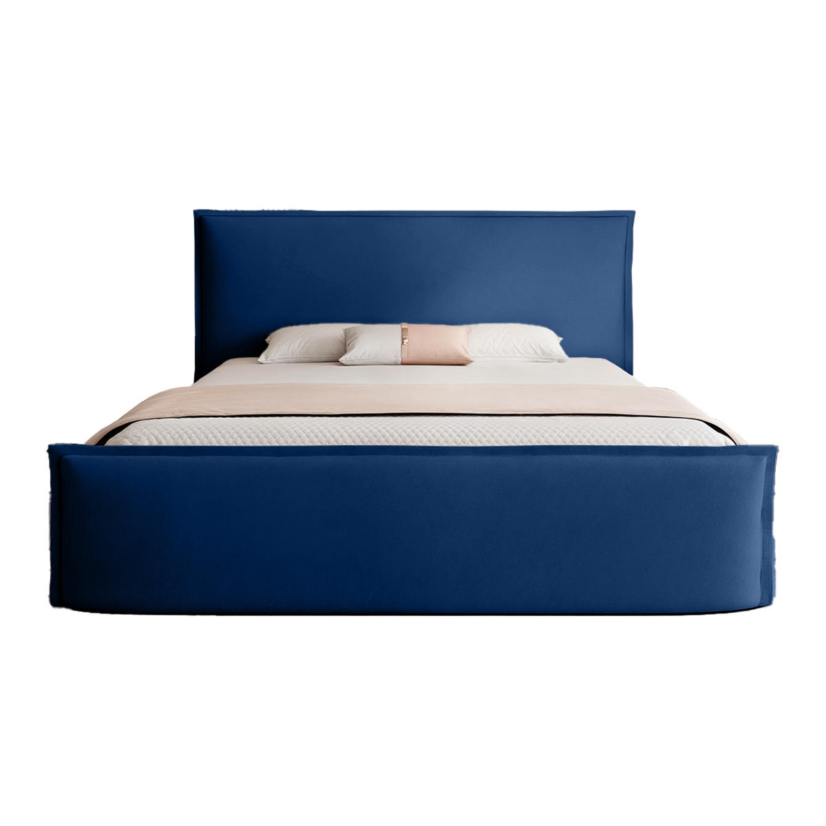 POLSTERBETT ALLBION 120x200 cm, Blau - Blau, Textil (200/120cm) - Fedve