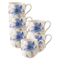 KAFFEEBECHER Mariefleur Gris Basic bunt 260 ml 6er Set - Multicolor, Keramik (0.26L) - Villeroy & Boch