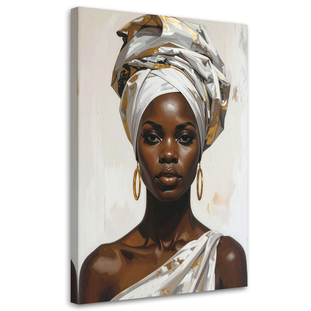Feeby Leinwandbild Weiß 80x120 cm