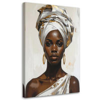 LEINWANDBILD Menschen & Charaktere 40x60cm - Weiß, Textil (40/60cm) - Feeby