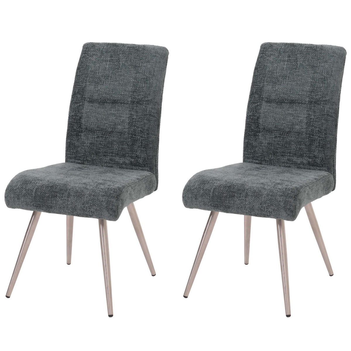 ESSZIMMERSTUHL Blau 2er-Set - Blau, Textil (68/97/64cm) - MCW
