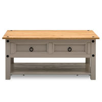 COUCHTISCH RAMON grau/braun - Braun/Grau, Holz (60/100/45cm) - IDIMEX