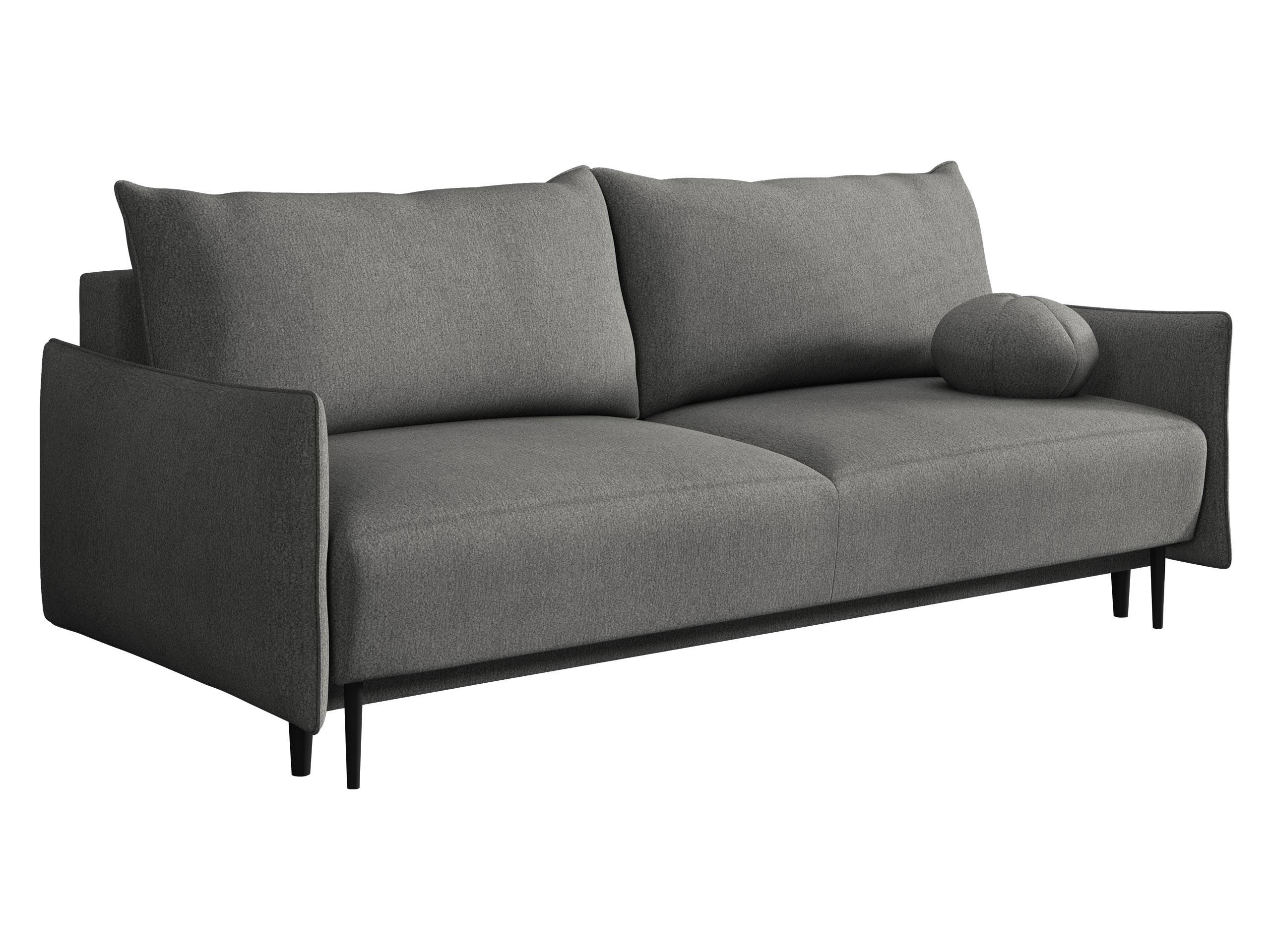 SCHLAFSOFA Dalia - Schwarz/Grau, Holz/Textil (225/88/98cm) - MIRJAN24