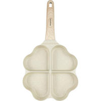 PFANNKUCHENPFANNE Beige 35.5/18.5/2.8 cm KB7819 - Beige, Metall (18.5cm) - Klausberg 