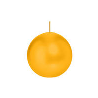 KUGELKERZEN Gelb Ø 100 mm, 6 Stück - Gelb, Paraffin (10/10/10cm) - Wiedemann Kerzen