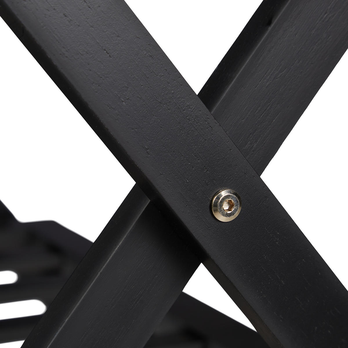 KOFFERSTÄNDER - Schwarz, Holz/Textil (66/54.5/44.5cm) - Relaxdays