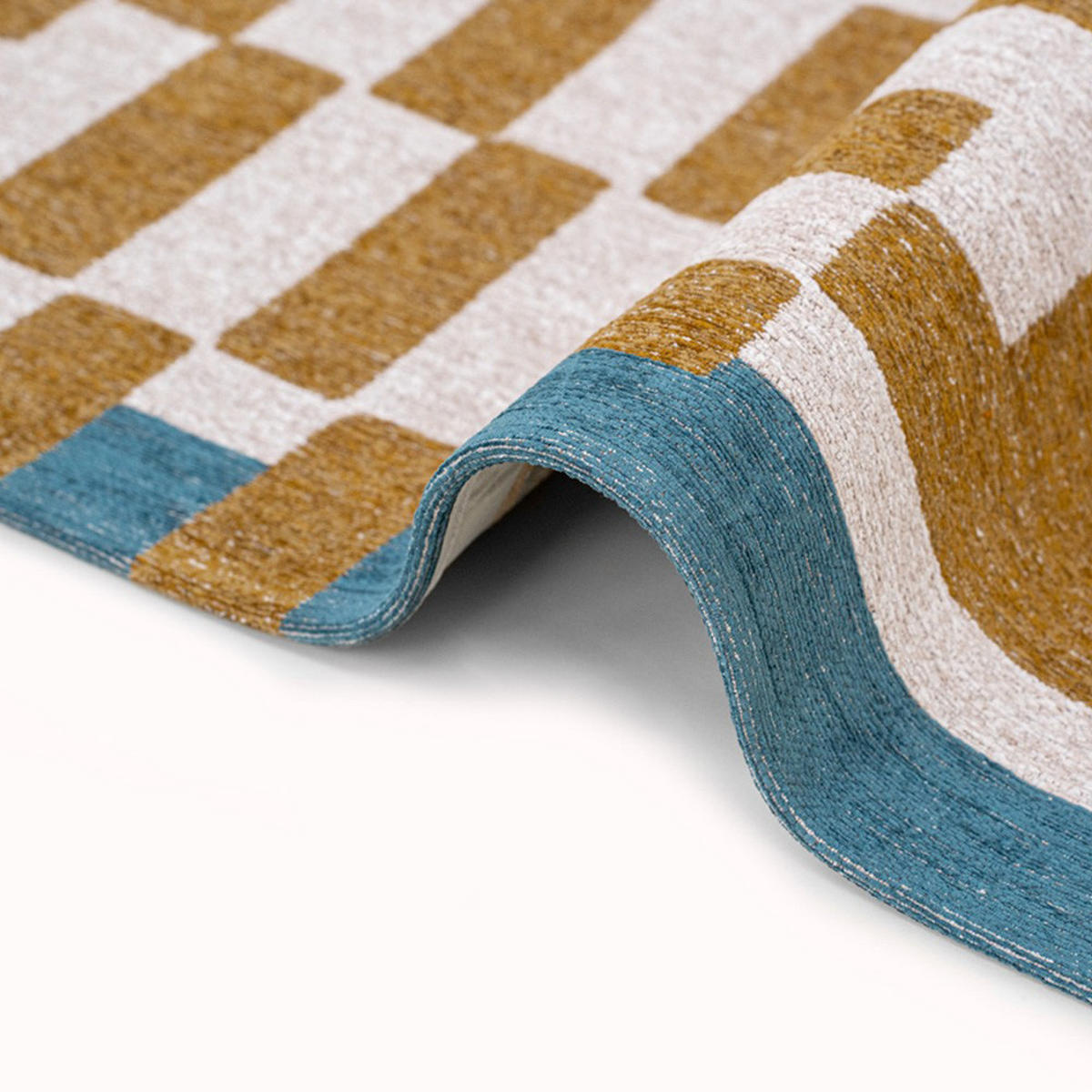 TEPPICH Honey Craft Chess 170/240 cm - Gelb, Textil (170/240cm) - Louis De Poortere