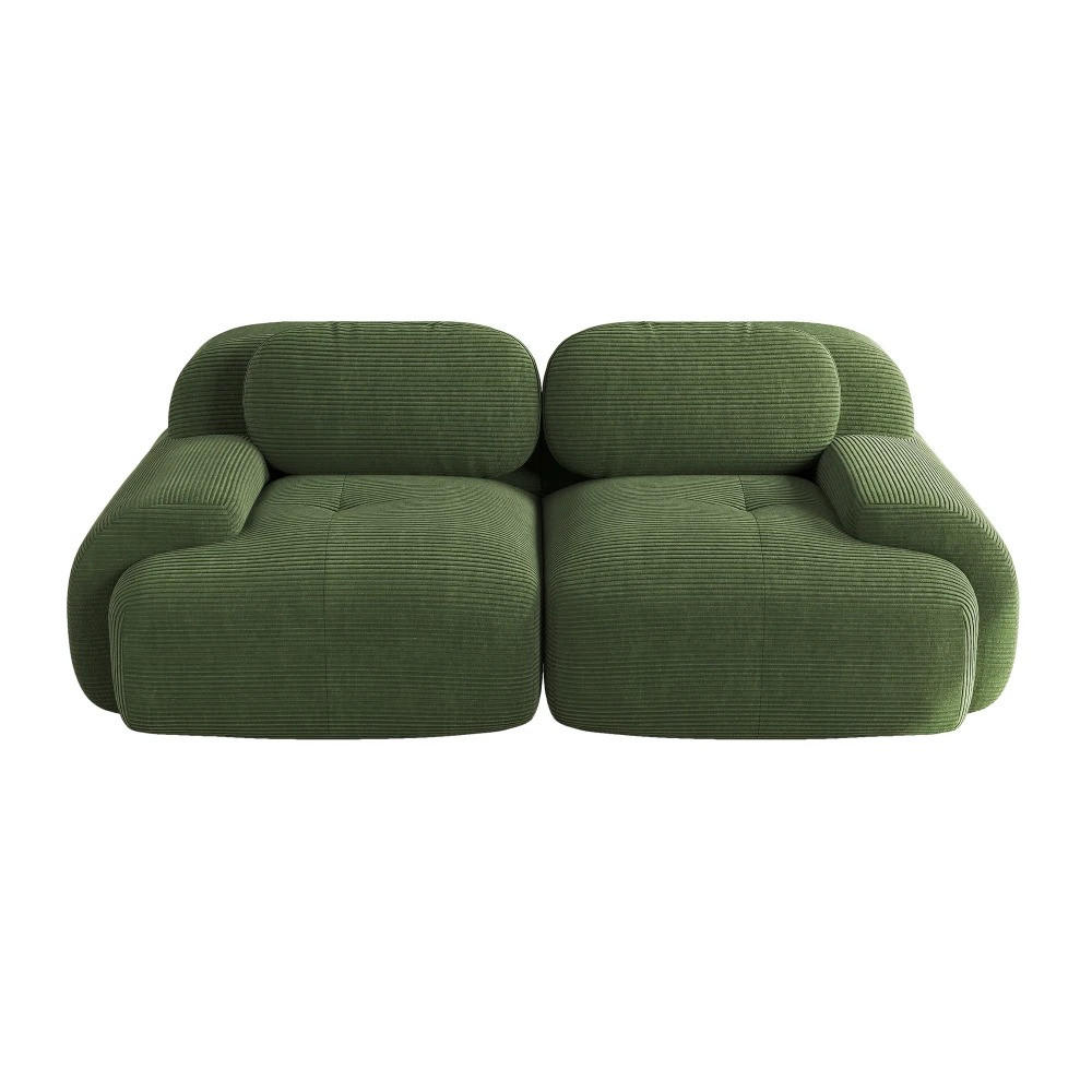 SCHLAFSOFA 3-in-1 Klappsofa Blau, 1 Stück, mit Kissen - Grün, Textil (138/70/103cm) - Kaket