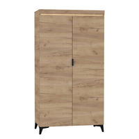 SCHRANK 2 Türen Ruben Holz - Braun, Holzwerkstoff (105/195/55cm) - Petits-meubles