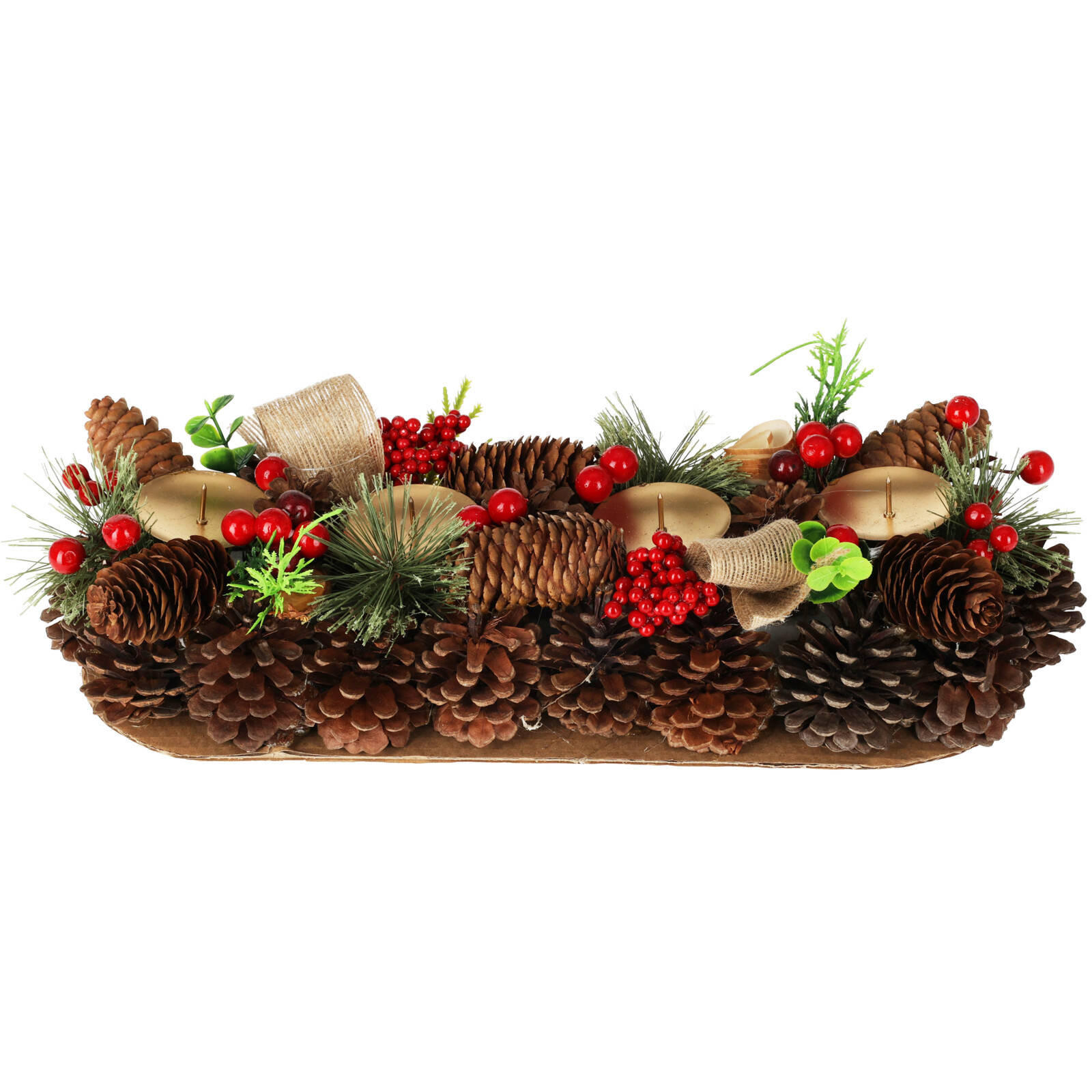 ADVENTSKRANZ 41 cm - Braun, Kunststoff (17/9cm) - Home Styling Collection