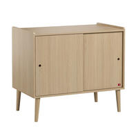 SIDEBOARD mit 2 Schiebetüren im Eichendekor L100 cm - Retro - Eichefarben, Holzwerkstoff (51/85/100cm) - Calicosy