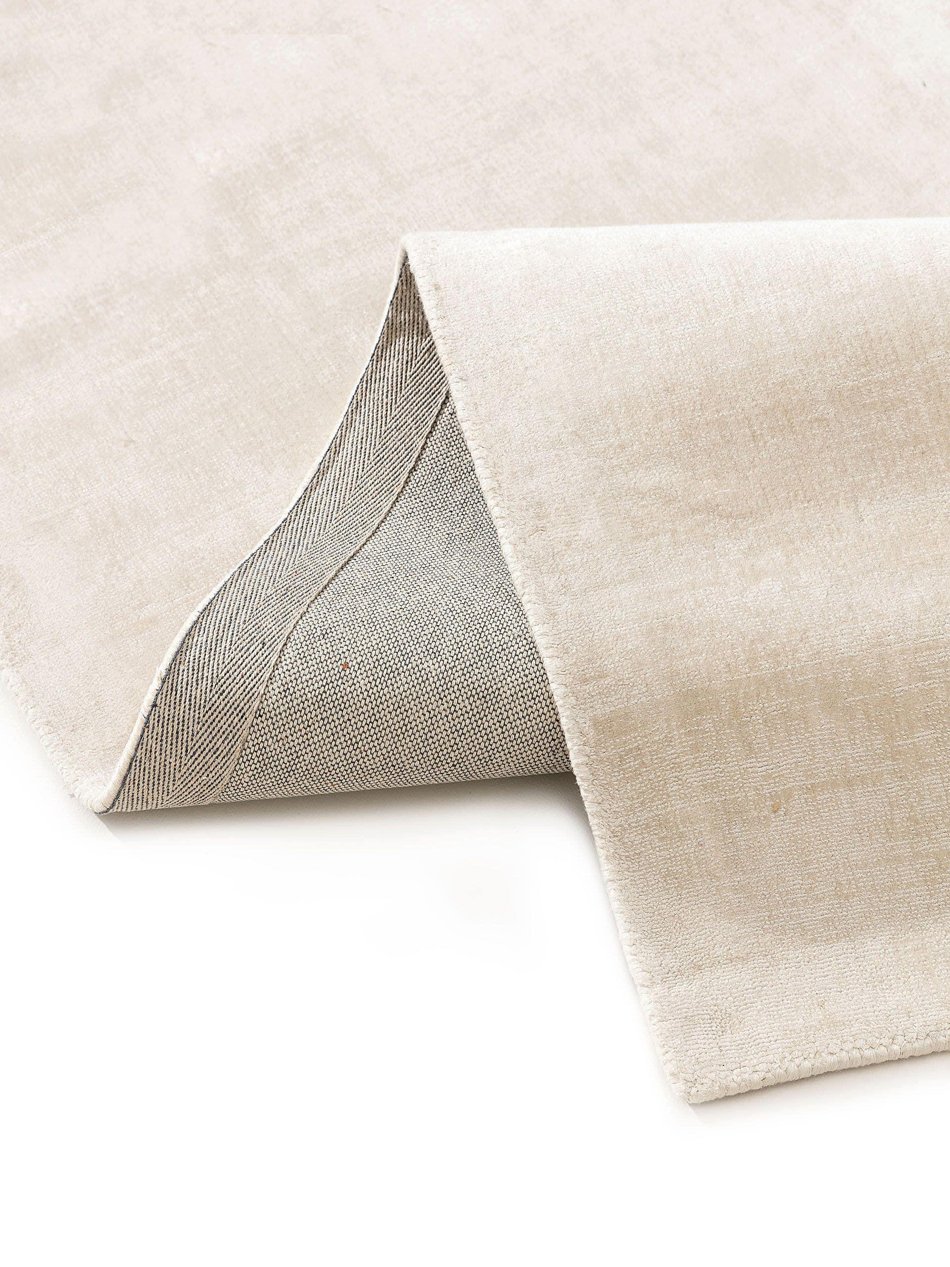 Thumbnail - benuta Pure Viskoseteppich, Creme, Textil, Beton Optik, Rechteckig, 120x170 cm, für Fußbodenheizung geeignet, Teppiche &...