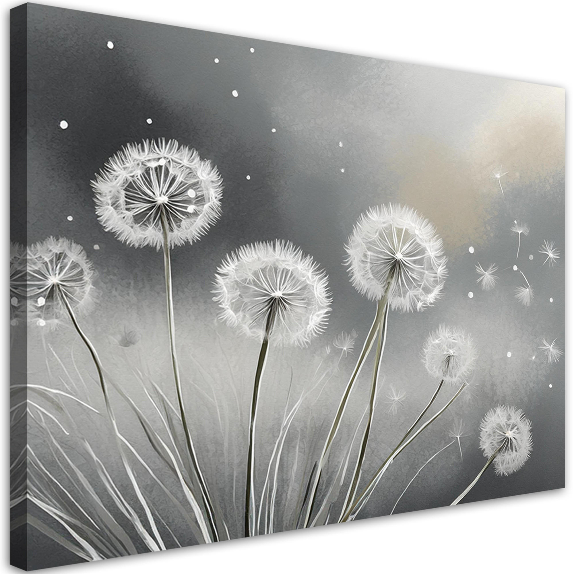 WANDBILD aufblasbare pflanzen natur - Grau, Textil (60/40cm) - Feeby