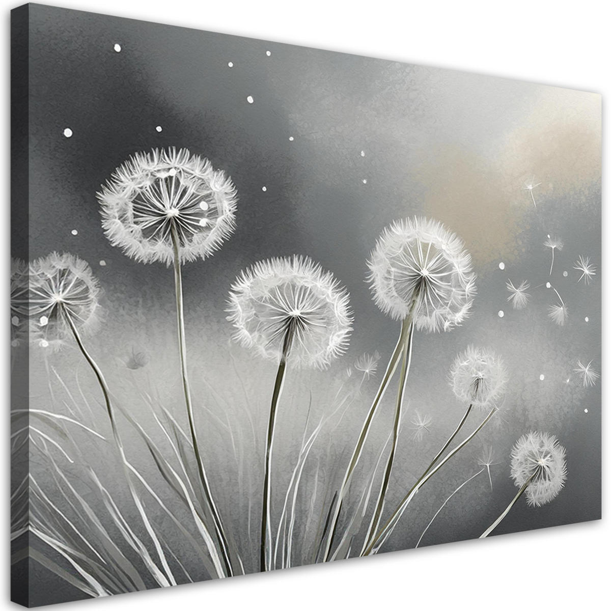 WANDBILD aufblasbare pflanzen natur - Grau, Textil (60/40cm) - Feeby