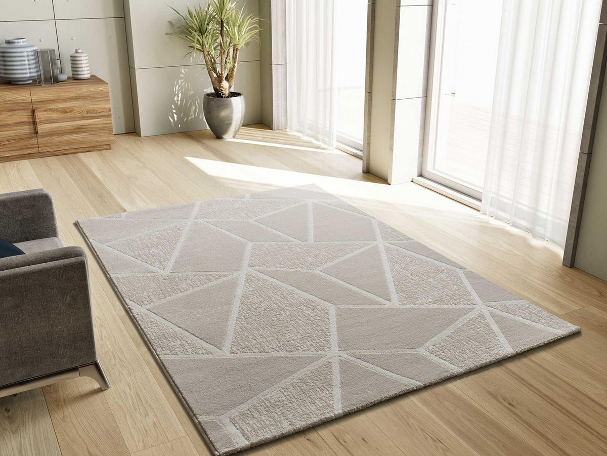 VINTAGE-TEPPICH Beige Sensation 133/190 cm - Beige/Weiß, Naturmaterialien/Textil (133/190cm) - Atticgo