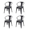 ESSZIMMERSTUHL H10D Grau 4er-Set - Grau, Metall (46/115/54cm) - MCW