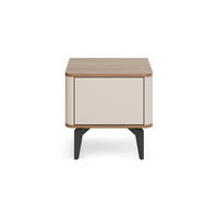 NACHTTISCH AURO 10 48/47/40 cm in Kaschmir / Royal Nussbaum - Kaschmir/Nussbaumfarben, Holzwerkstoff (48/47/40cm) - Deine Möbel 24