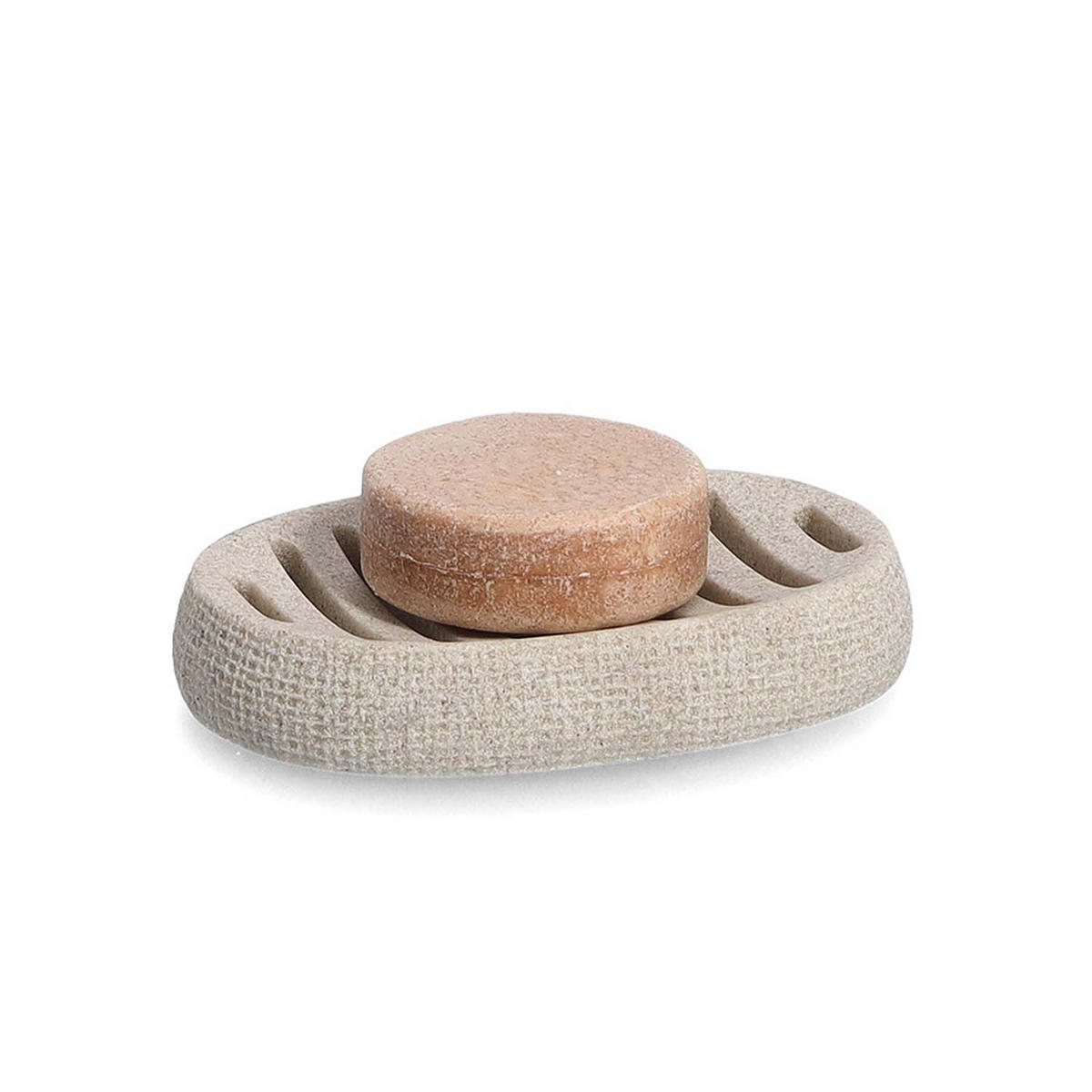 BADACCESSOIRES Natural - Beige, 4-teiliges Set - Beige, Stein (8/19.8/8cm) - Zeller Present
