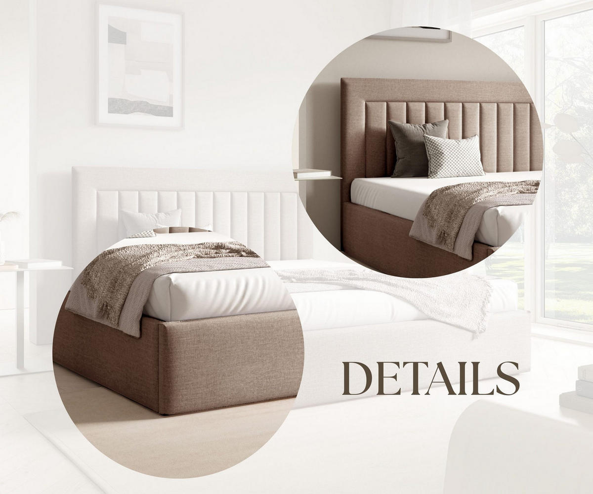 POLSTERBETT BEZA I - Dunkelbeige - Beige, Textil (160/200cm) - AN-Moebel 4u