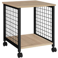 BEISTELLTISCH Gary,40 x 40 x 48 cm,Industrial Holz hell, Eiche Sonoma - Naturfarben, Holzwerkstoff (40/40/48cm) - tectake