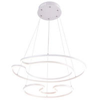 LED HÄNGELEUCHTE U-Form Weiß Matt - Weiß, Metall (67/67/120cm) - Globo Lighting