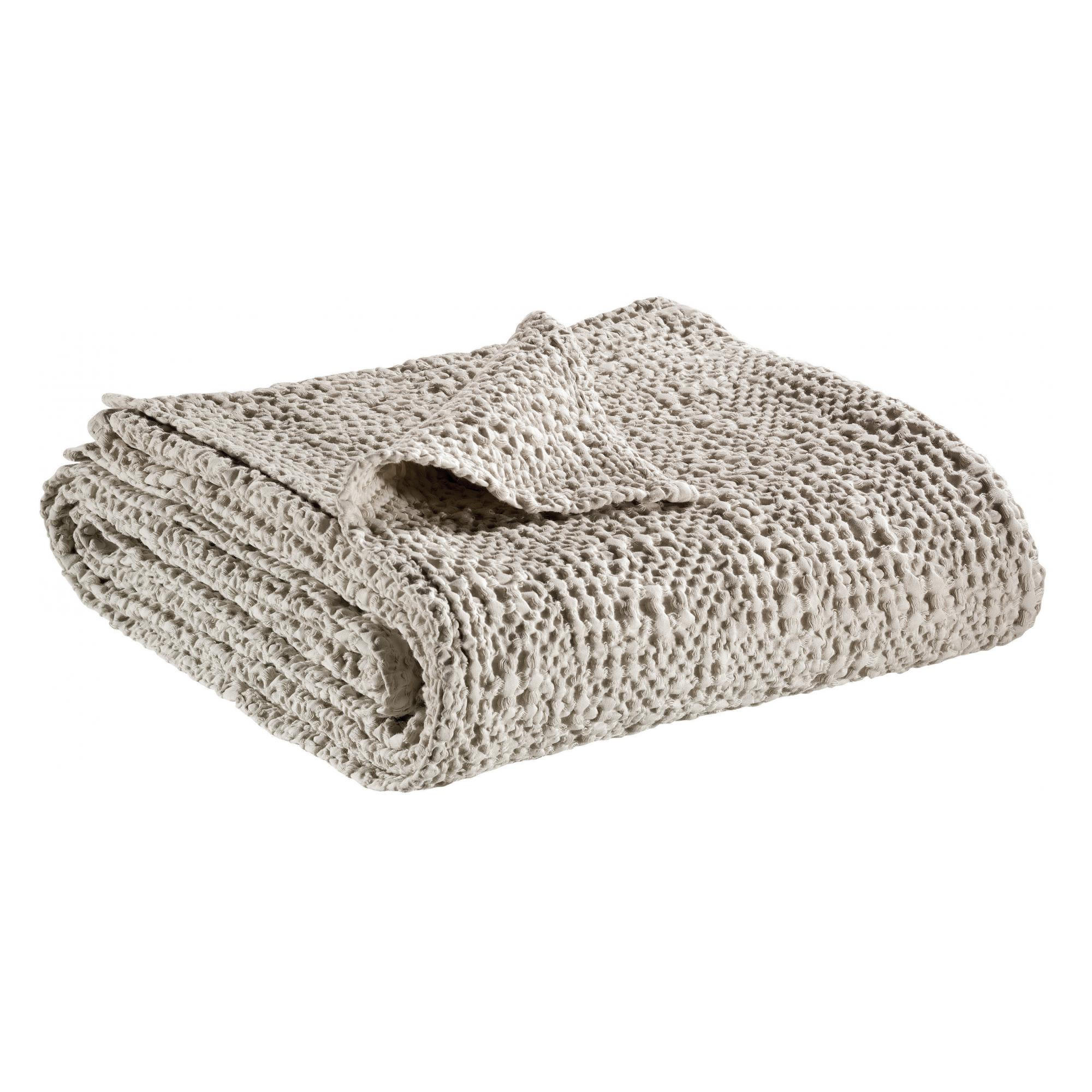 BETTÜBERWURF Tana leinen 240 x 260 cm - Braun, Textil (240/260cm) - Vivaraise