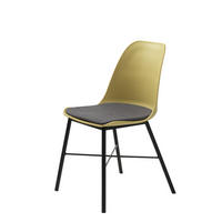 STUHL 2er-Set gelb und grau - Gelb, Holzwerkstoff (45/83/52cm) - ebuy24