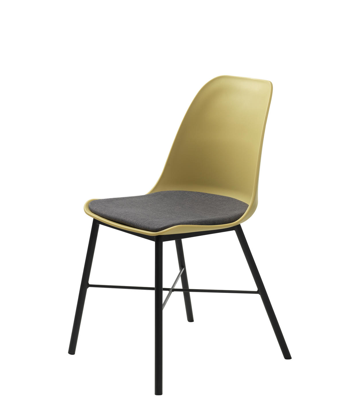 STUHL 2er-Set gelb und grau - Gelb, Holzwerkstoff (45/83/52cm) - ebuy24