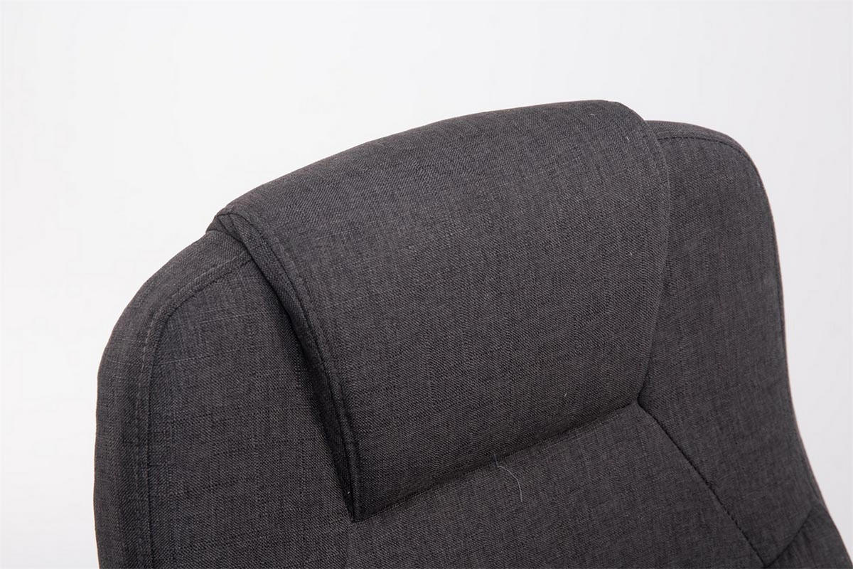 BÜROSTUHL Apodo, Stoff Dunkelgrau - Dunkelgrau, Textil/Metall (66/122/70cm) - TPFLiving