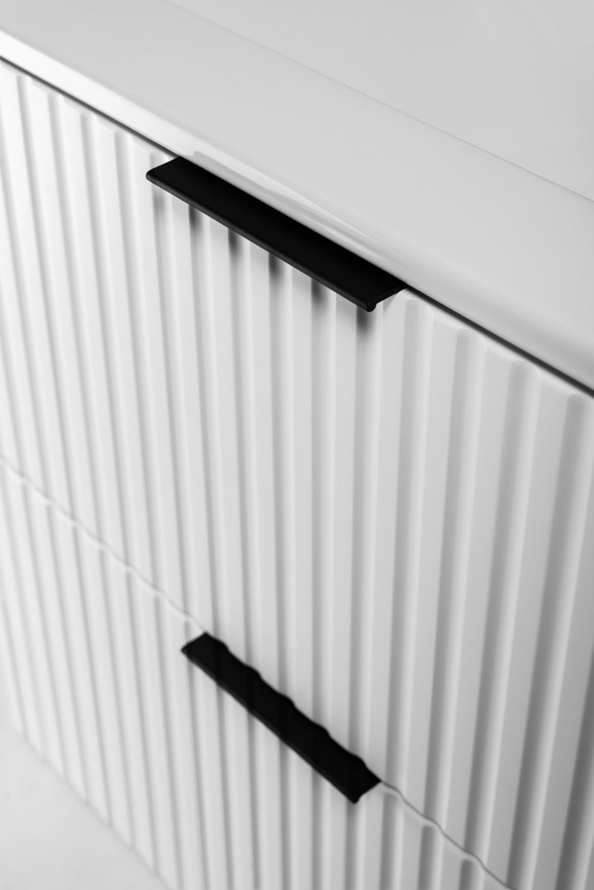 WASCHBECKUNTERSCHRANK FLOW Weiß matt 80/57/46 cm - Weiß, Holzwerkstoff (80/57/46cm) - Rodan