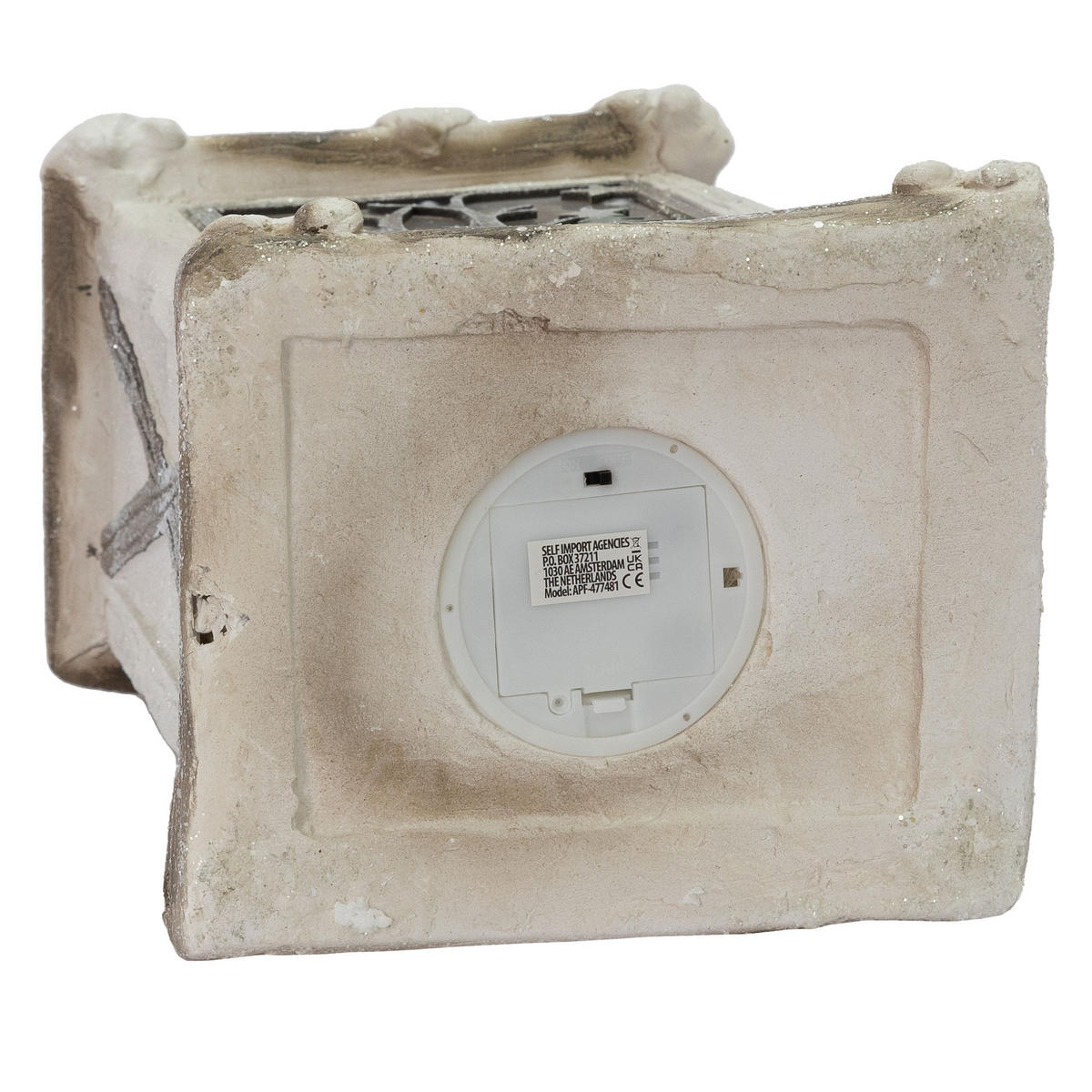 WEIHNACHTSLATERNE 60 cm mit LED - Beige, Kunststoff (22/60/19cm) - ECD-Germany