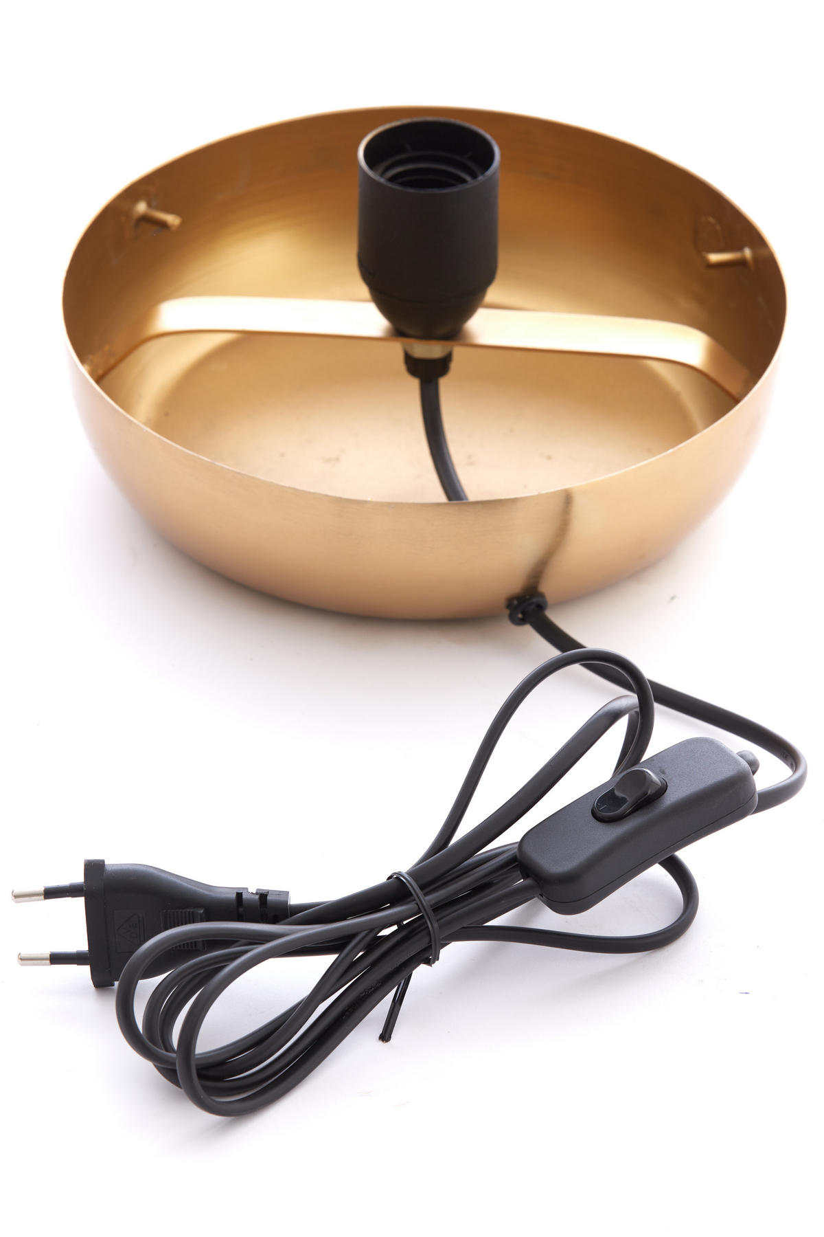 TISCHLAMPE Cetara Braun Ø32/33 cm - Dunkelbraun, Metall (32/32/33cm) - Light & Living