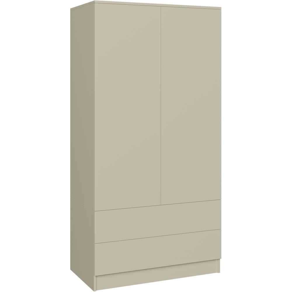 DREHTÜRENSCHRANK Look 90/180/50 cm 2-türig mit Schubladen kaschmir - Kaschmir, Holzwerkstoff (90/180/50cm) - Beautysofa