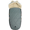 KINDERWAGENFUSSSACK XL EARS WOOL, slit green - Grün, Naturmaterialien (43/93cm) - Kaiserbaby