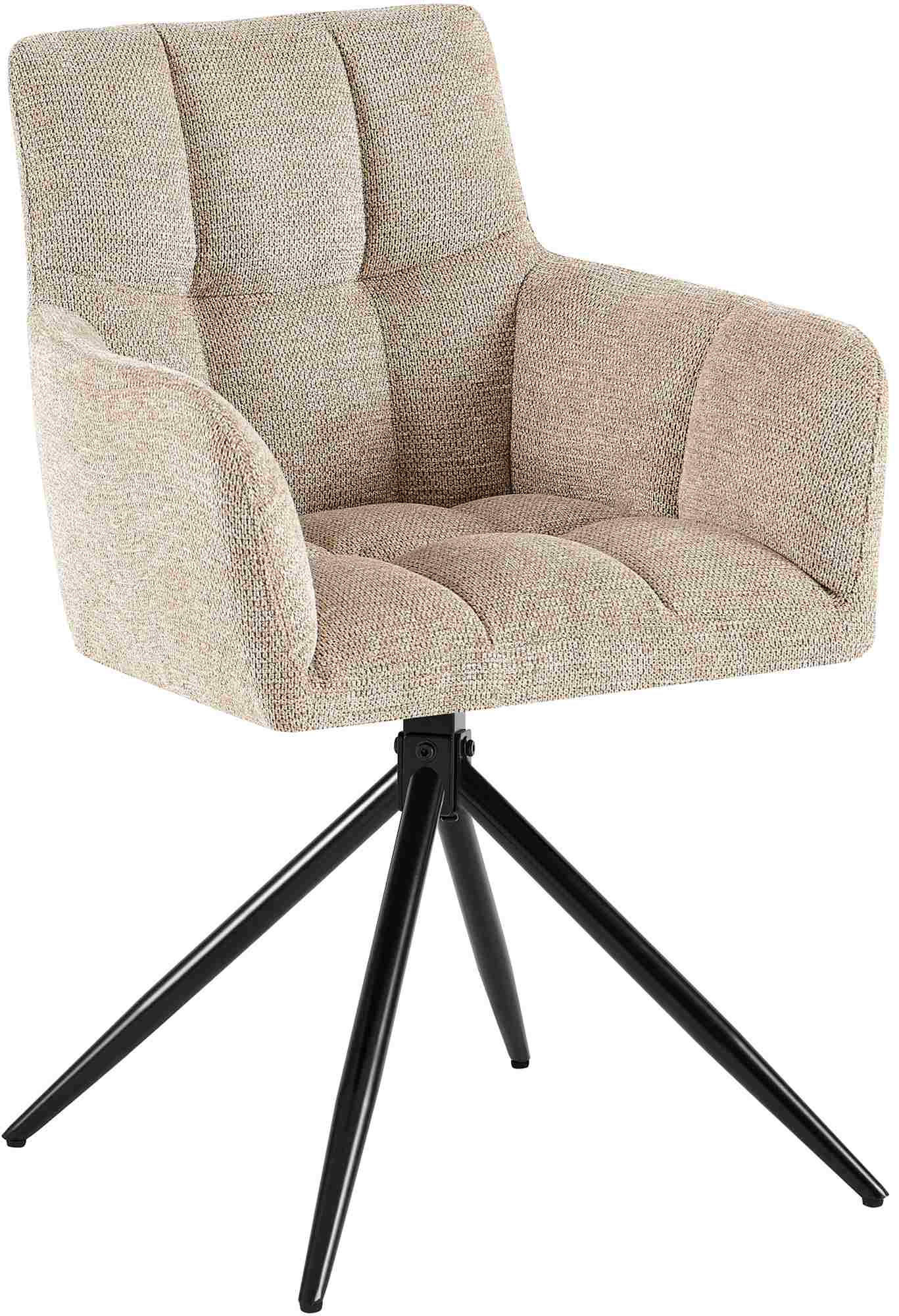 Hellbraun/Schwarz, Textil/Metall (59/87/59cm) - CLP